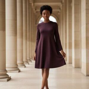 PURPLE SWEATER DRESS
